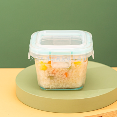 Borosilicate Heat-Resistant Glass Supplementary Food Box Square/round Supplementary Food Box