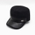 Autumn and Winter Middle-Aged Men's Hat Woolen Thickened with Earflaps Cap Old Hat Flat Top Baseball Winter Cotton-Padded Capstock