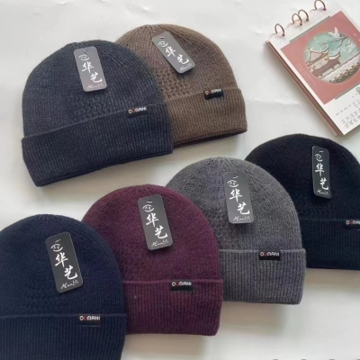 2023 Woolen Cap Autumn and Winter New All-Matching Knitted Hat Fashion Brand Warm Non-Slip Beanie Hat