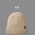 Men's and Women's Outdoor Keep Warm Knitted Hat Autumn Winter Fashion All-Match Fleece-Lined Woolen Hat Pullover Ski Cap