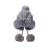 Autumn and Winter Fleece-Lined Hanging Ball Hat Warm Thickened Knitting Windproof Earflaps Cute Cat Ears Woolen Cap