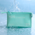 New PVC Waterproof Cosmetic Bag Jelly Horizontal Wash Bag Simple Storage Bag Solid Color Cosmetic Bag Wholesale Factory
