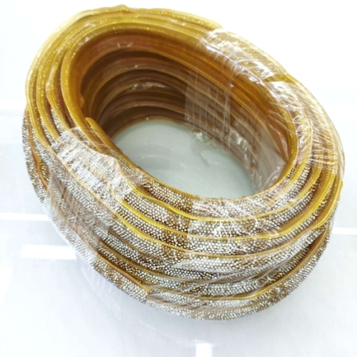 pvc diamond-embedded decorative band outer strip ornament accessories clothing accessories belt yellow printed factory direct sales