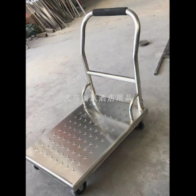 Stainless Steel Thickened Non-Slip Platform Trolley Trolley Trolley