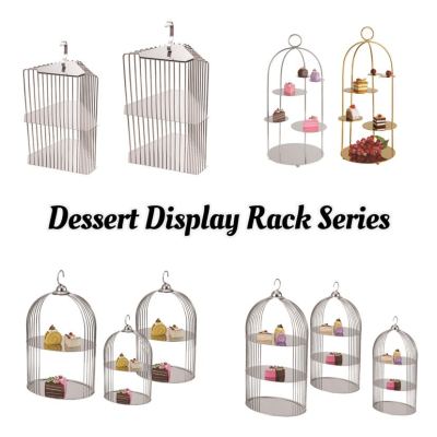 Stainless Steel Creative Multi-Layer Dessert Display Racks, Multi-Style, Multi-Size Available, Professional Restaurant Utensils for Restaurants, Hotels, Buffet, Events, Parties, Weddings