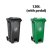 Plastic Outdoor Garbage Bin with Lid, Trash Can with/without Pedal, Multi-Color Available, 240L/120L/100L, for Commercial Kitchen of Hotels and Restaurants