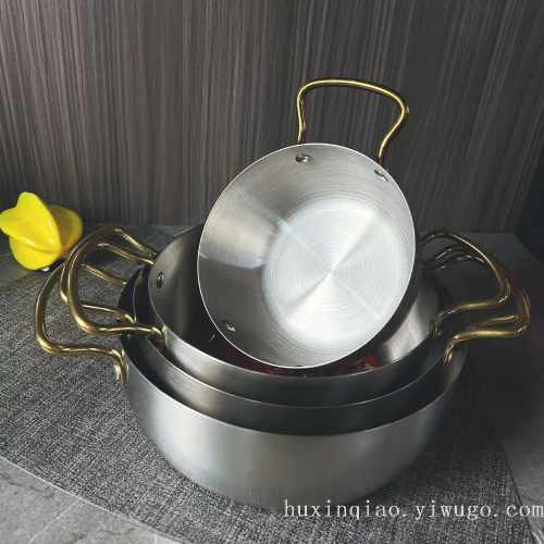 雪平锅 韩式泡面锅 小火锅 自助火锅餐具