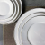 White Porcelain Golden Edge Round Plate/Dish 5/6/7/8/9/10/12-Inch, Dessert Plate for Restaurants, Hotels, Bars, Resorts, Household Use