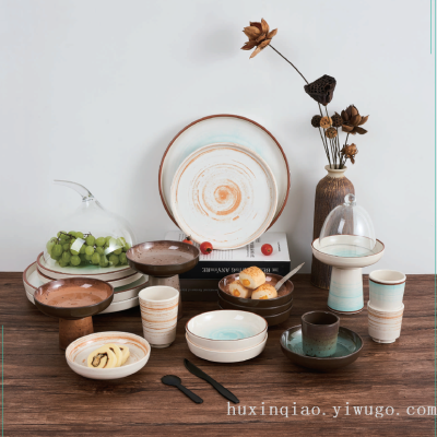 Whorl/Aquamarine Series Melamine Tableware Collections, Multiple Styles & Colours Available, Thick and Durable Porcelain-Imitated Diningware for Commercial and Household Use