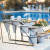 Buffet Serving Display Platter Stand Sets, Melamine Display Plates, Gastronorm Containers & Iron Brackets Collections, for Weddings, Parties, Buffet, Events, Restaurants, Hotels Use