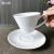 3.5-Inch White Porcelain Two-Piece Coffee Cup & Saucer Set with Ripple Texture, Hotel, Restaurant, Buffet, Commercial and Household Use