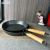 Iron Steak Frying Pan/Skillet with Wooden Handle 28cm & 30cm, Heavy & Thick, Induction Cooker & Electric Ceramic Stove Friendly; Cookwares for Hotels, Restaurants, Commercial Kitchen and Household Use