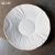 Creative White Porcelain Creased Plates, 10-Inch Salad Plates, Ceramic Tablewares for Hotels, Restaurants, Events, and Household Uses