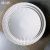 Creative White Ceramic Pleated Round Plates, 9-Inch, 10-Inch, and 12-Inch, Porcelain Tableware for Hotels, Restaurants, Parties, Events, and Household Uses, Wholesale