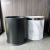 Double-Layer Gray-Tone Marbled Stoving Varnish Metal Trash Bin Bathroom/Office/Bedroom Trash Can, for Hotel, Resort, Conference Center, Showrooms, and Household Use