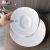 Creative White Ceramic Wide-Brim Hat-Shaped Bowls, Pasta/Spaghetti Bowls, 9.75-Inch and 11.75-Inch, Professional Ceramic Tablewares for Hotels, Restaurants, Events, and Household Uses