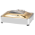 Stainless Steel Silver/Gold/Rose Gold-Plated Buffet Chafing Dishes with Top Window, Rectangular Catering Warmers, for Parties, Restaurants, Hotels, Buffet, Banquet, Events, Weddings