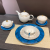 Huitai Restaurant Hotel Club Ceramic Tableware Set 3-8 Pieces Hotel Supplies Wing Bowl Soup Spoon Wholesale