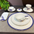 Hotel Tableware Nine-Piece Set Ceramic Set Bowl Dish Restaurant Supplies Table Eight-Piece Set Wing Bowl Soup Spoon 