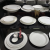  Dinner Plate Dedicated for Restaurants Cooking Plate Hotel Supplies Tableware Cold Dish Plate Low Bone China Stewed Pot