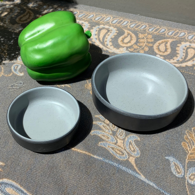 Melamine round Sauce Dish Double Color Saucer Plastic Seasoning Dish Imitation Porcelain Dish Hot Pot Tableware Oil Disc