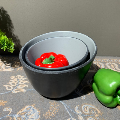 Melamine Vegetable  Vegetable Bowl Plastic Vegetable Bowl Seasoning Oblique Bowl Hot Pot Buffet Tableware Sauce Bowl