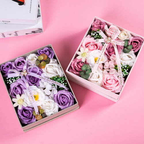 教师节创意永生玫瑰香皂花礼盒伴手礼送老师送朋友同学生日礼物