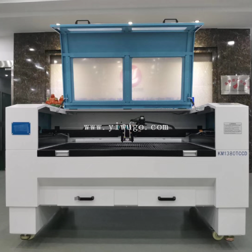 double-headed laser cutting machine engraving machine 1. 3x1m format fabric leather adhesive sticker half cut heat transfer patch guillotine