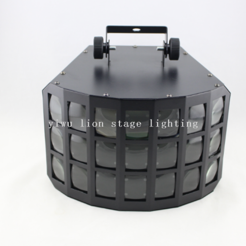 热销款LED三层蝴蝶灯KTV闪光氛围灯激光射灯炫彩DJ蹦迪舞台效果灯