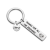New Stainless Steel Key Ring Couple Black Humor Gift
