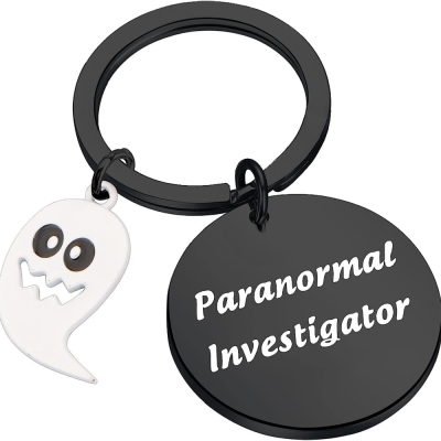 Cross-Border Hot Selling Ghost Ghost Stainless Steel Key Ring Halloween Party Gift