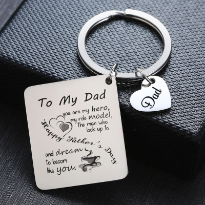 AliExpress Hot Sale Father's Day Gift Stainless Steel Key Ring