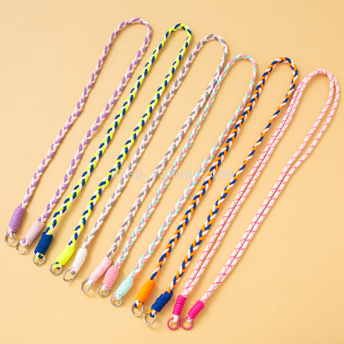 手工编制斜跨手机长挂绳玩偶公仔挂绳水壶水杯挂绳