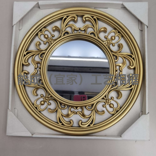 european-style small round mirror can be combined decorative mirror pastoral style