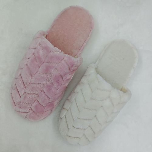 foreign trade export indoor cotton slippers， women‘s herringbone cotton slippers
