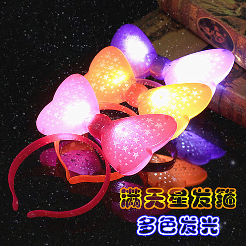 发光蝴蝶结闪光蝴蝶结厂家直销发光玩具闪光玩具演唱会玩具批发