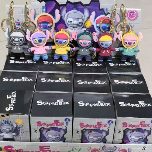 网红爆款史迪仔盲盒公仔钥匙扣包包挂件儿童礼物玩具厂家批发