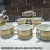 Turkey Fryer Soup Pot Health Cooker Jingdezhen Ceramic Soup Pot Set Color Glaze Soup Pot Soup Bowl Stew Pot