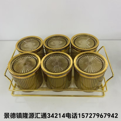 Jingdezhen Ceramic Sealed Can Ceramic Nut Plate Dim Sum Plate Fruits Plate Kitchen Supplies