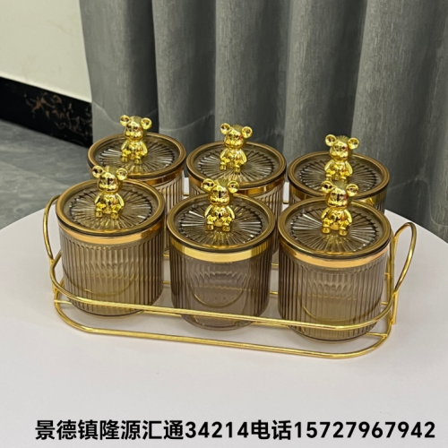 Jingdezhen Ceramic Sealed Can Storage Jar Snack Jar Seasoning Jar Set Two Sets Three Sets Four Sets Six Sealed Cans