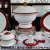 Jingdezhen Ceramic Tableware Set Bone China Tableware Big Collection 62 Skull Porcelain Tableware Wedding Housewarming