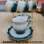 Jingdezhen Ceramic Cup & Saucer Set Coffee Set Set 6 Cups 6 Plates Coffee Set Set