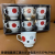 Glass Jingdezhen Ceramic Cup Coffee Cup Mug Gold-Plated 6 Cups 6 Plates Coffee Set Set Handle Cup