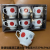 Glass Jingdezhen Ceramic Cup Coffee Cup Mug Gold-Plated 6 Cups 6 Plates Coffee Set Set Handle Cup
