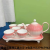Jingdezhen Ceramic Water Set European Water Containers Coffee Cup Teapot Set with Tray Kitchenware Supplies