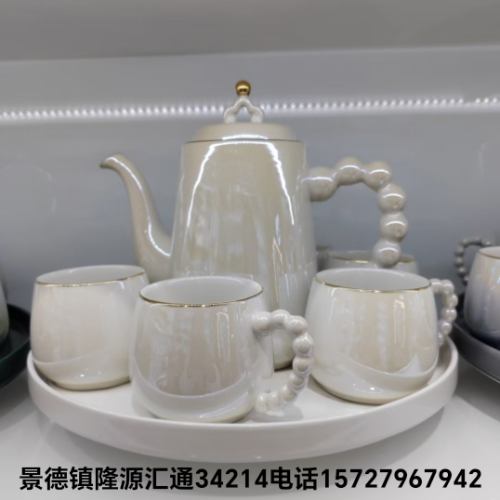 jingdezhen ceramic water set set european water containers teapot set ceramic pot ceramic plate