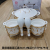 15-Head Soup Pot Set Dual-Sided Stockpot Soup Pot with Shelf Ceramic Bowl Ceramic Cover Soup Pot