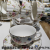 Jingdezhen 6 Cups 6 Plates with Rack Coffee Set Hand Painted Coffee Cup Full of Flowers Coffee Set Suit with Rack