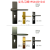 Gray Door Lock Indoor Bedroom Door Lock Magnetic Suction Mute Door Handle Modern Light Luxury Set Split Timber Door Lock