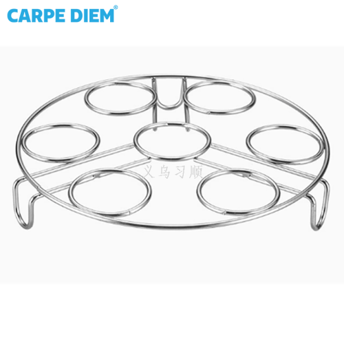 不锈钢隔水架蒸架铁线锅架高脚蒸盘烹饪蒸笼架蒸菜架支架三脚蒸盘